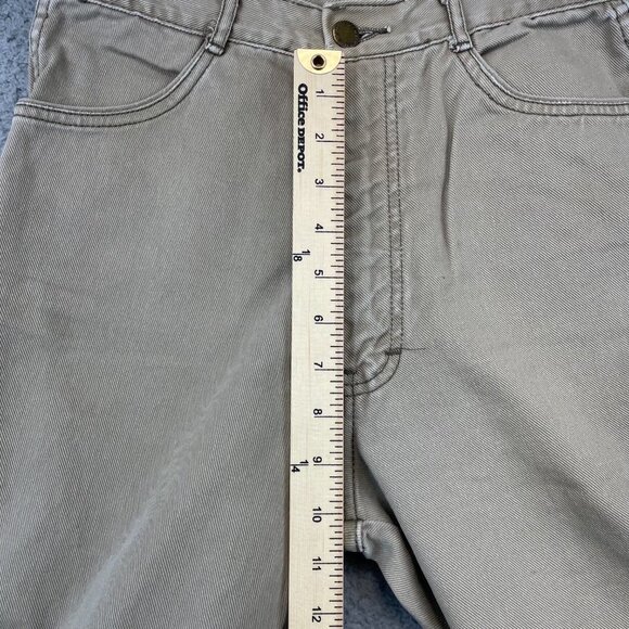 Vintage 70's Pentimento Brittania Denim khaki High Waist Womens Size 11 - Picture 7 of 11